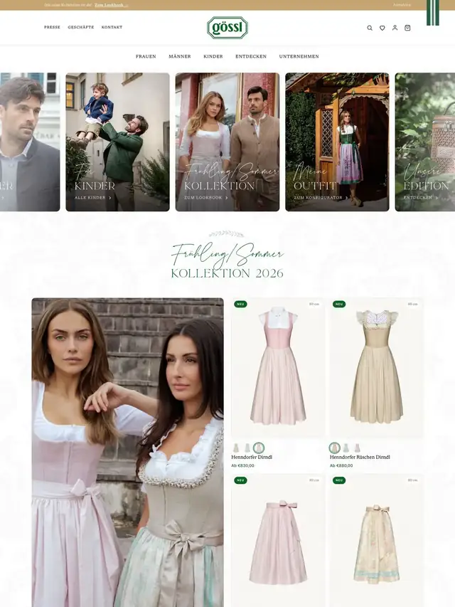 goessl.com storefront on Shopify